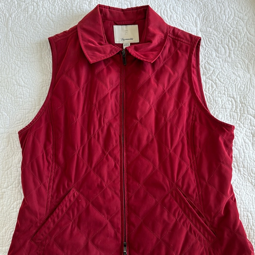 Red women's vest